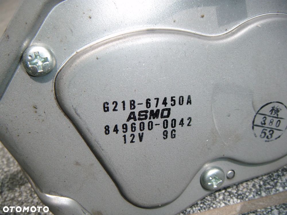 mazda 6 gg kombi 04r silnik wycieraczki tył 621b-67450a - 3