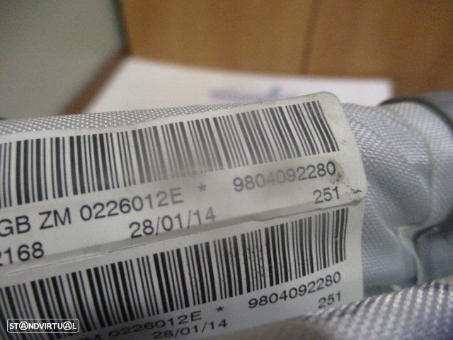 Airbag Cortina 9804092280   PEUGEOT 2008 2014 1.6HDI 92CV 5P CINZA DRT PEUGEOT 208 2015 1.4 HDI 70CV 5P CINZA DRT PEUGEOT 208 FASE 1 2013 1.0I 68CV 3P CINZA ESCURO DRT - 4