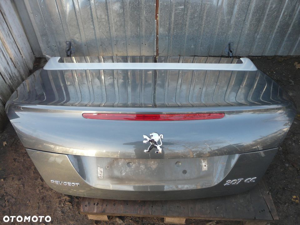 Klapa tylna tył Peugeot 207 CC KTPD (bez malowania)