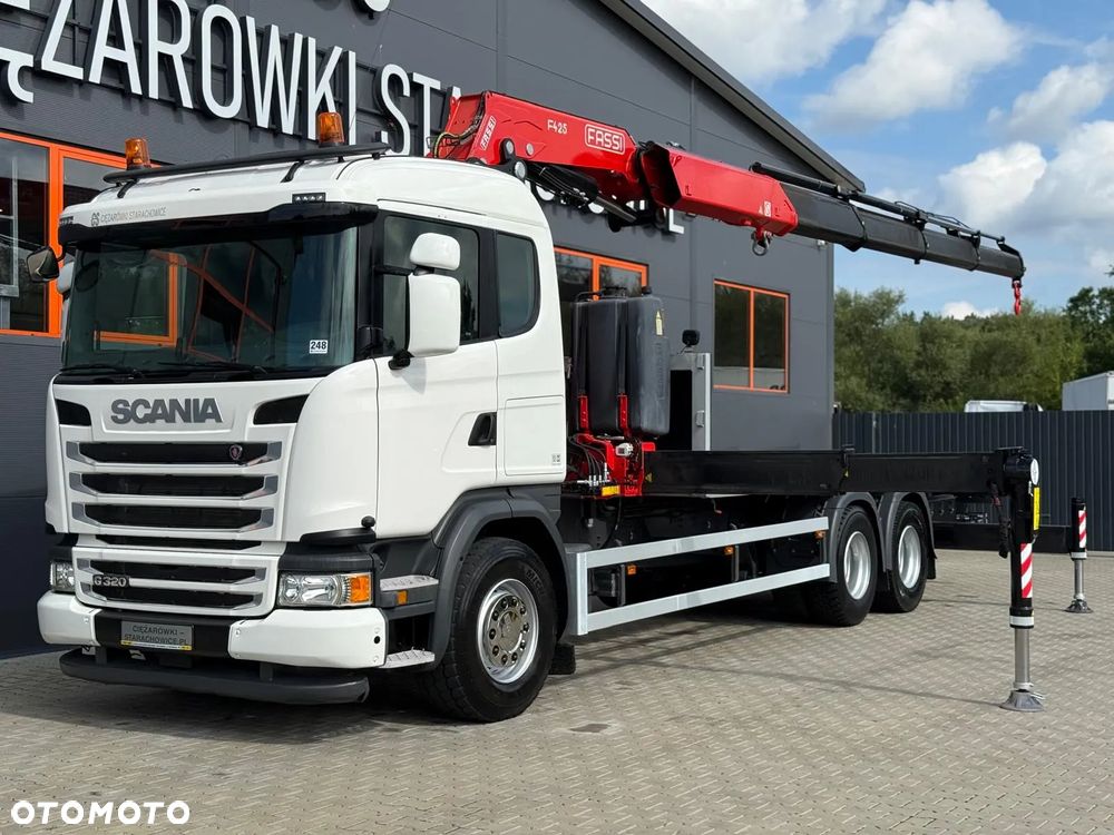 Scania SCANIA G 320 // 6x2 6x4 // platforma z żurawiem FASSI F425RA.2.24 - 15