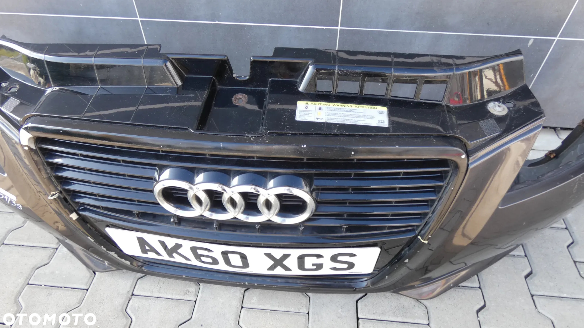 AUDI A3 8P LIFT ZDERZAK PRZÓD PRZEDNI SZARY LZ7L GORLICE K01/39 - 5
