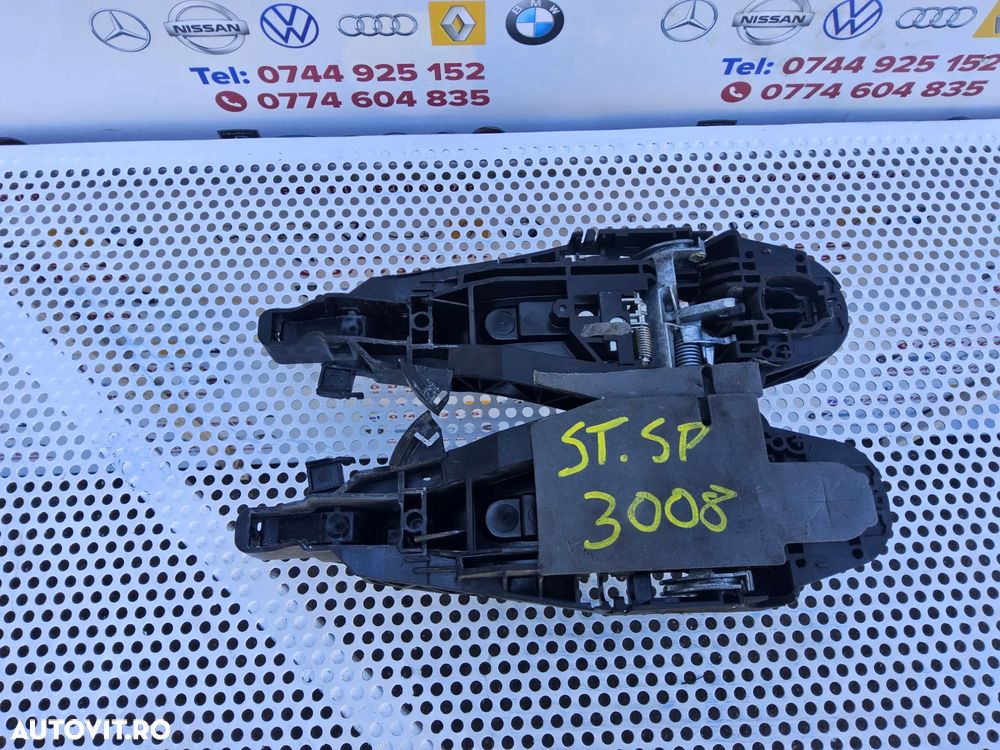 Mâner exterior Peugeot 3008 an 2016-2024 mânere fata Keyless stanga dreapta spate Peugeot 3008 II - 6
