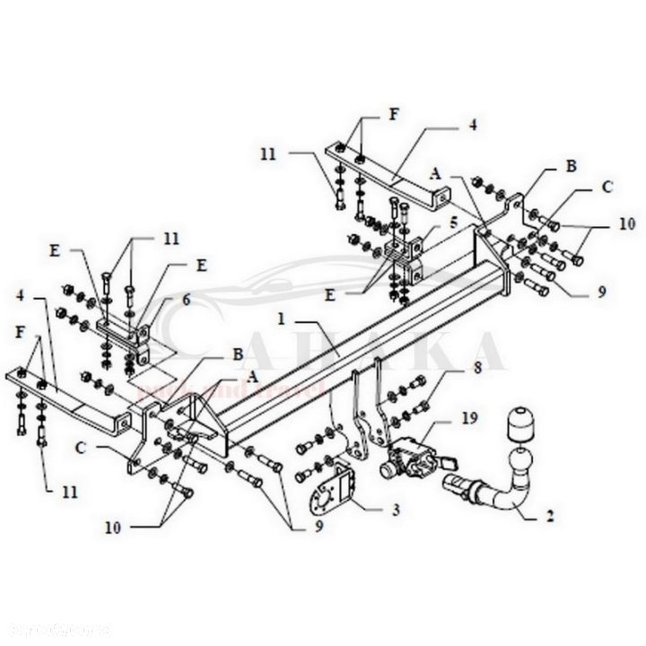 Hak Holowniczy Automat Do Mazda 626 Gf Sedan 1997-2002 - 3