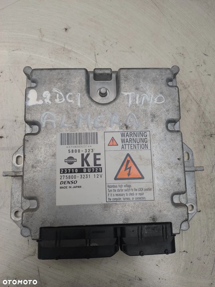 NISSAN ALMERA TINO 2,2dci KOMPUTER SILNIKA 2758003231    5800323 - 1