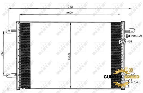 Radiator clima 4F0260403P NRF - Produs Nou Audi A6 4F/C6 [2004 - 2008 - 4