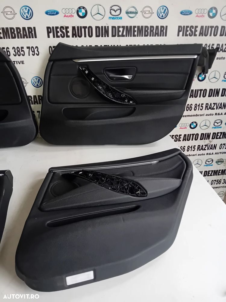 Tapiterie Fete Fata Usa Din Piele Cu Lumini Ambientale Bmw Seria 4 F36 Volan Stanga Fata Spate - 7