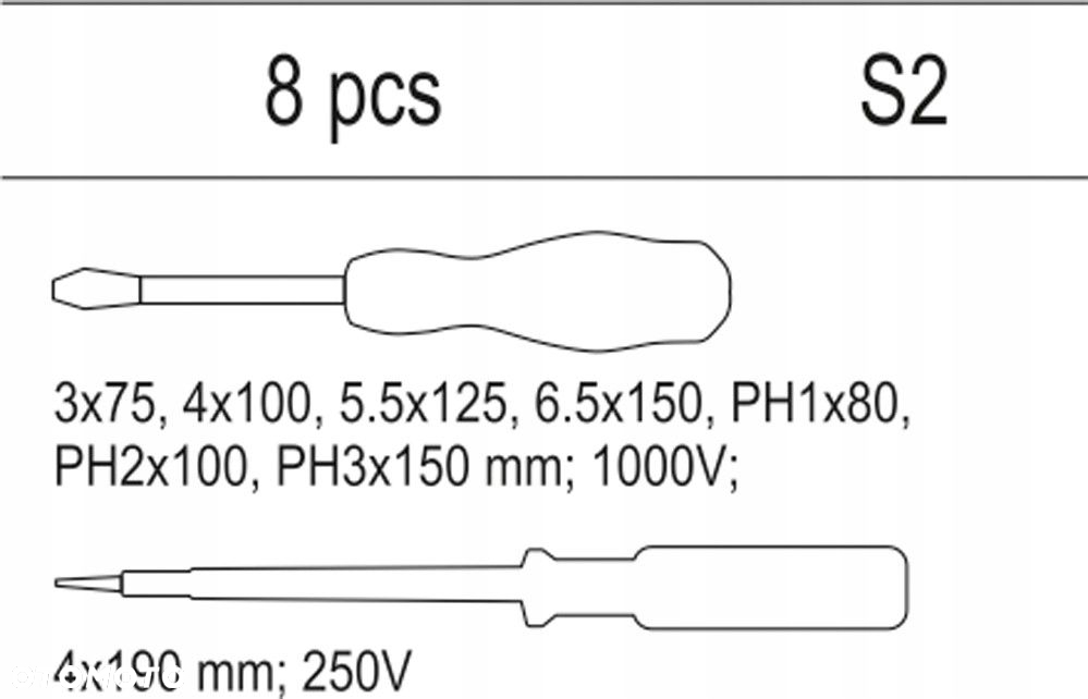 YATO YT-55462 WKŁAD DO SZUFLADY WKRĘTAKI IZOLOWANE - 3