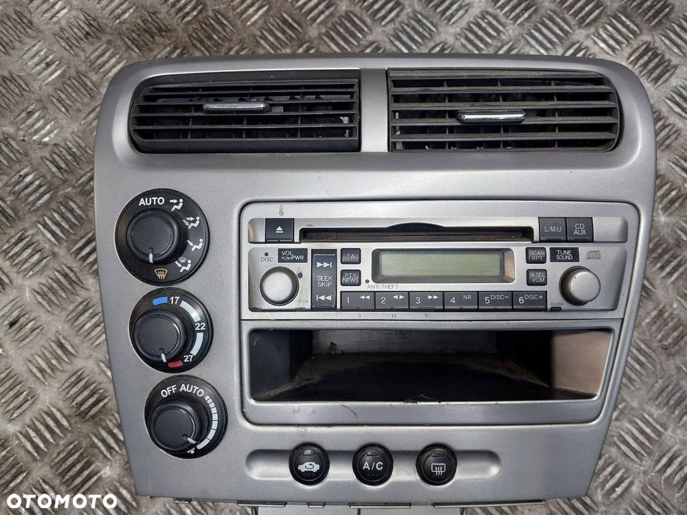 RADIO ODTWARZACZ + PANEL NAWIEWU + RAMKA KRATKA HONDA CIVIC VII HB - 4