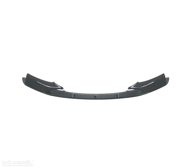 SPOILER LIP FRONTAL BMW F20 F21 11-15 LOOK M PERFORMANCE PRETO BRILHANTE - 2
