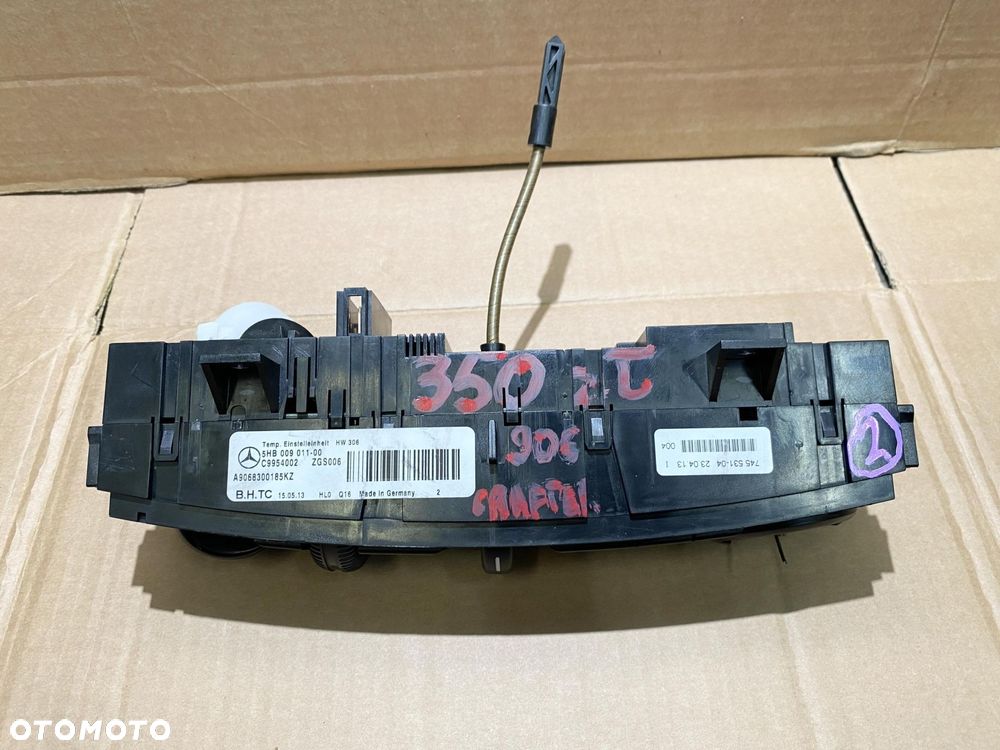 SPRINTER 906 VW CRAFTER 06- PANEL STEROWANIA NAWIEWU ORYGINALNY - 5