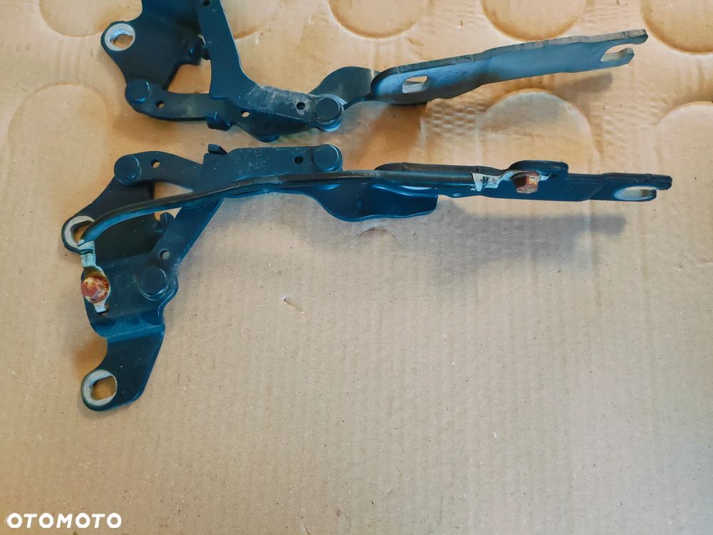 BMW E90 E91 LIFT ZAWIASY MASKI MONTEGOBLAU METALLIC SCHWARZ - 4