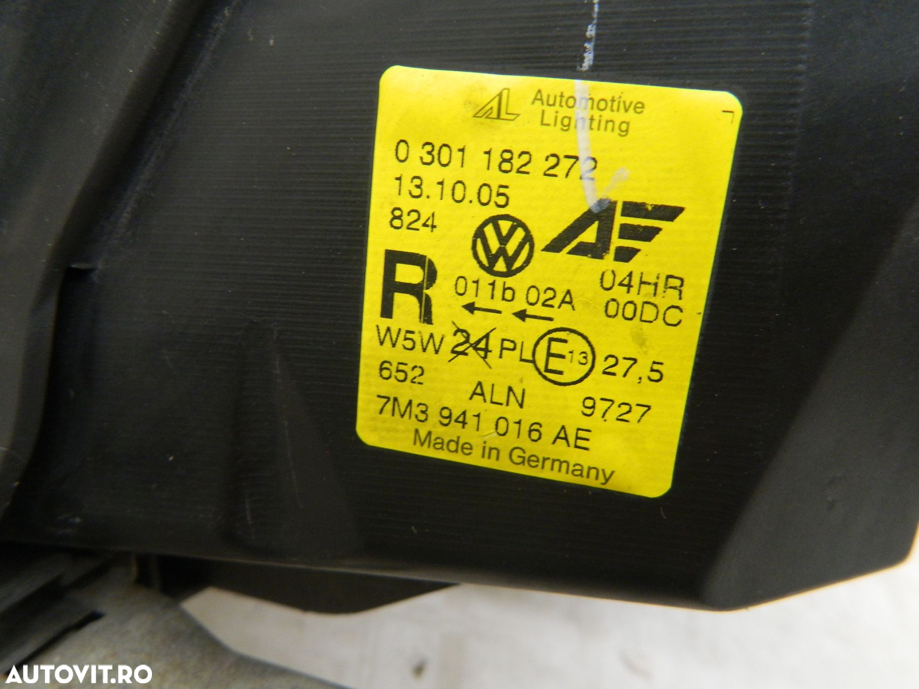 Far dreapta VW Sharan Xenon, 2001, 2002, 2003, 2004, 2005, 2006, 2007, 2008, 2009, cod origine 7M3941016AE. - 5