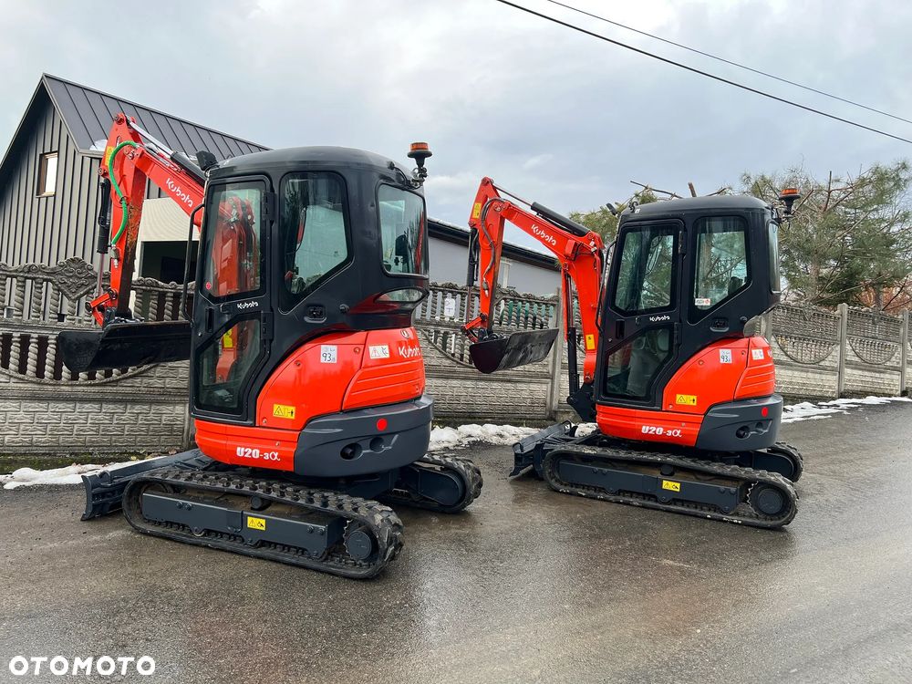 Kubota U20-3α * Minikoparka Kubota U20-3 * Zerowy Obrys * 2,5 Tony * Stan IDEALNY * - 8