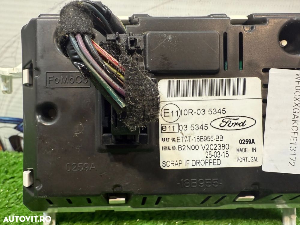 DISPLAY BORD INFO (2 BUC.) FORD FIESTA 1.0 BENZINA 2015 2012-2019 /  FORD FOCUS MK3 BERLINA 1.6 DIESEL 2012 2011-2015  COD OEM DM5T-18B955-BC ET7T-18B955-BB - 5