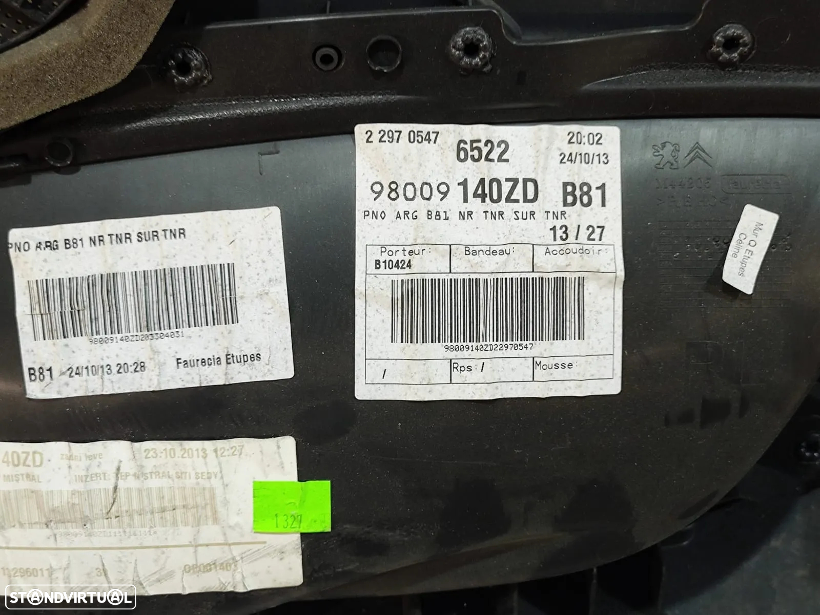 Conjunto quartelas frente traseira esquerda direita Citroen DS5 - 14