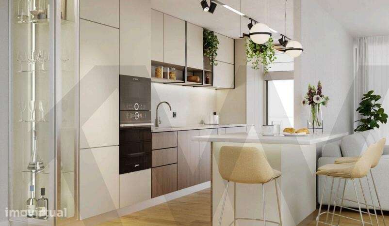 Elegância Panorâmica: Apartamento T2 no Empreendimento de Luxo "Barcel - Grande imagem: 5/22