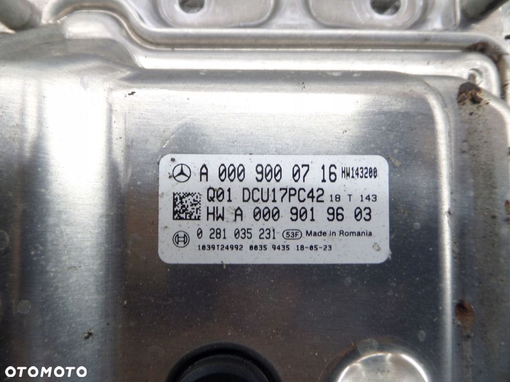 mercedes w447 moduł sterownik adblue a0009000716 0281035231 - 2