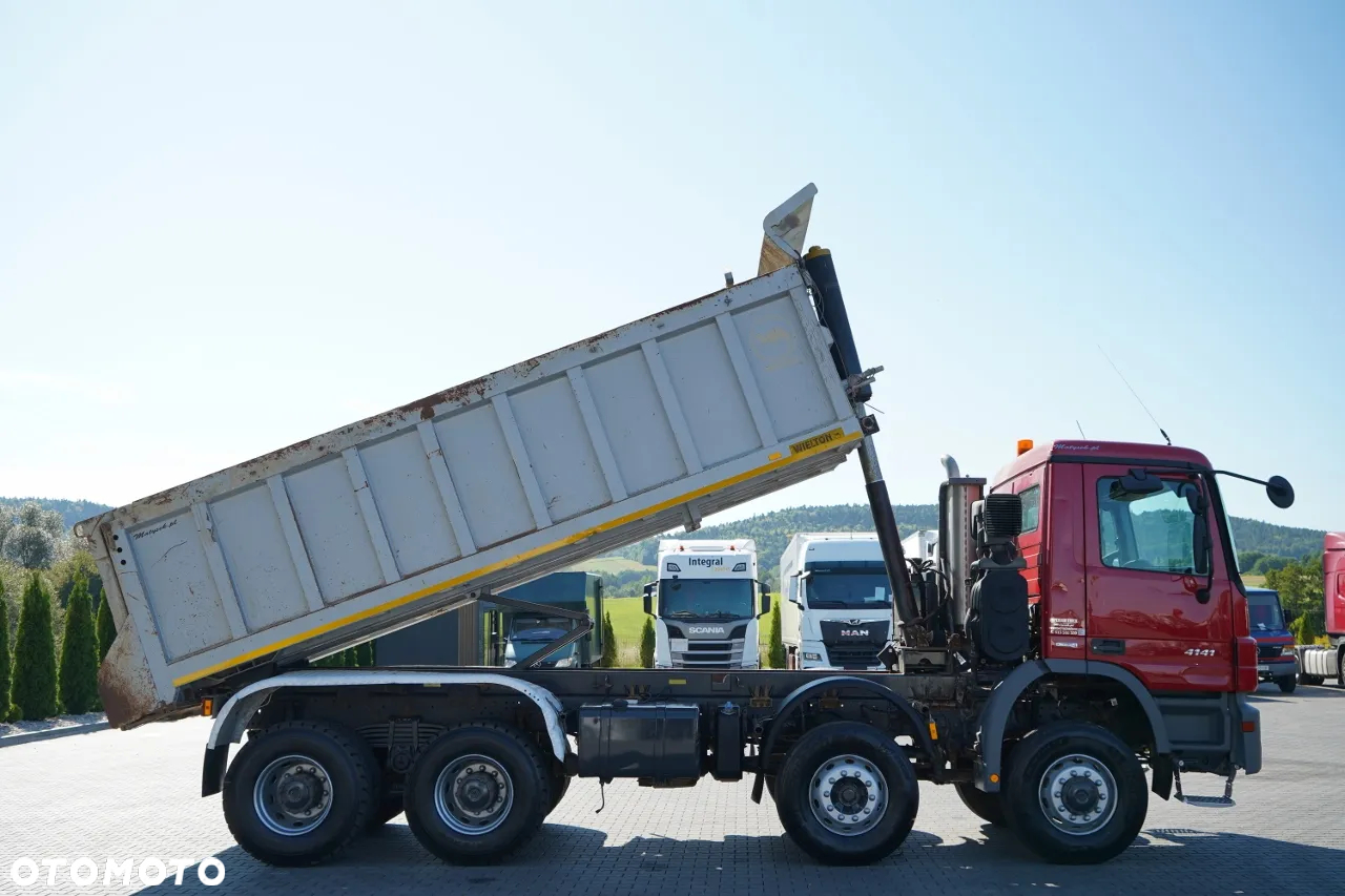 Mercedes-Benz ACTROS 4141 / 8X6 / WYWROTKA TYLNOZSYPOWA / WIELTON / EPS + SPRZĘGŁO / OPONY 100% - 5