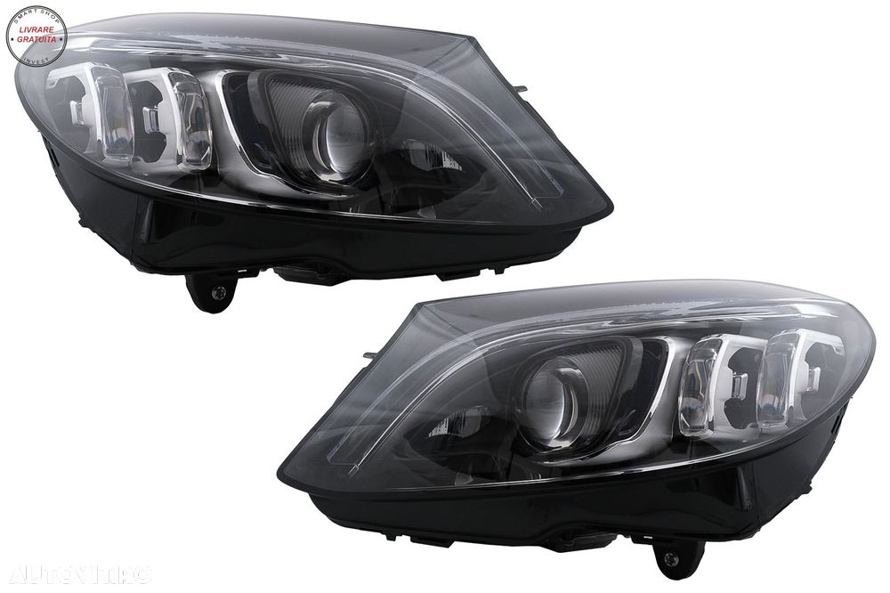 Pachet Exterior Complet si Faruri Full LED Mercedes Clasa C W205 Sedan (2014-2018)- livrare gratuita - 11