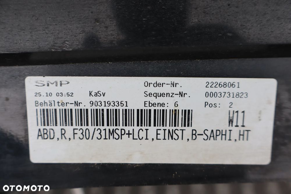 PRÓG LISTWA PROGOWA PRAWA BMW 3 F30 F31 M-PAKIET LIFT 8054242 51778054242 2015-2018 - 15
