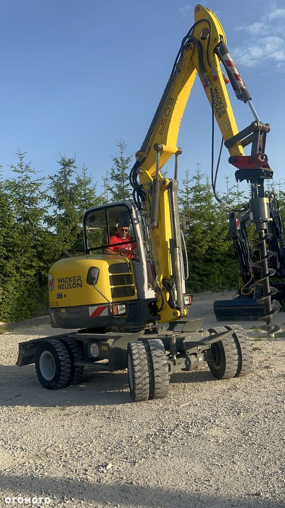 Wacker Neuson Koparka Kołowa 6 TON Wacker NEUSON 6503 -2 Pług Ramię Long 3 Łamane POWERTILT Lenhoff Klimatyzacja łyżki przedsiębierne MS03 6503 ew65 wiertnica łuparka widły grabie - 23