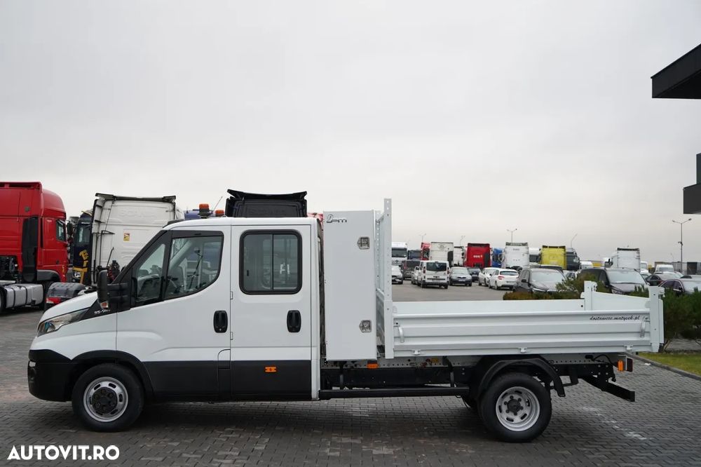 Iveco DAILY 35-140 / BASCULATOR / CU TRACȚIE MÂNĂ / DOUĂ TRACȚII / MANUAL / 6 LOCURI / - 13