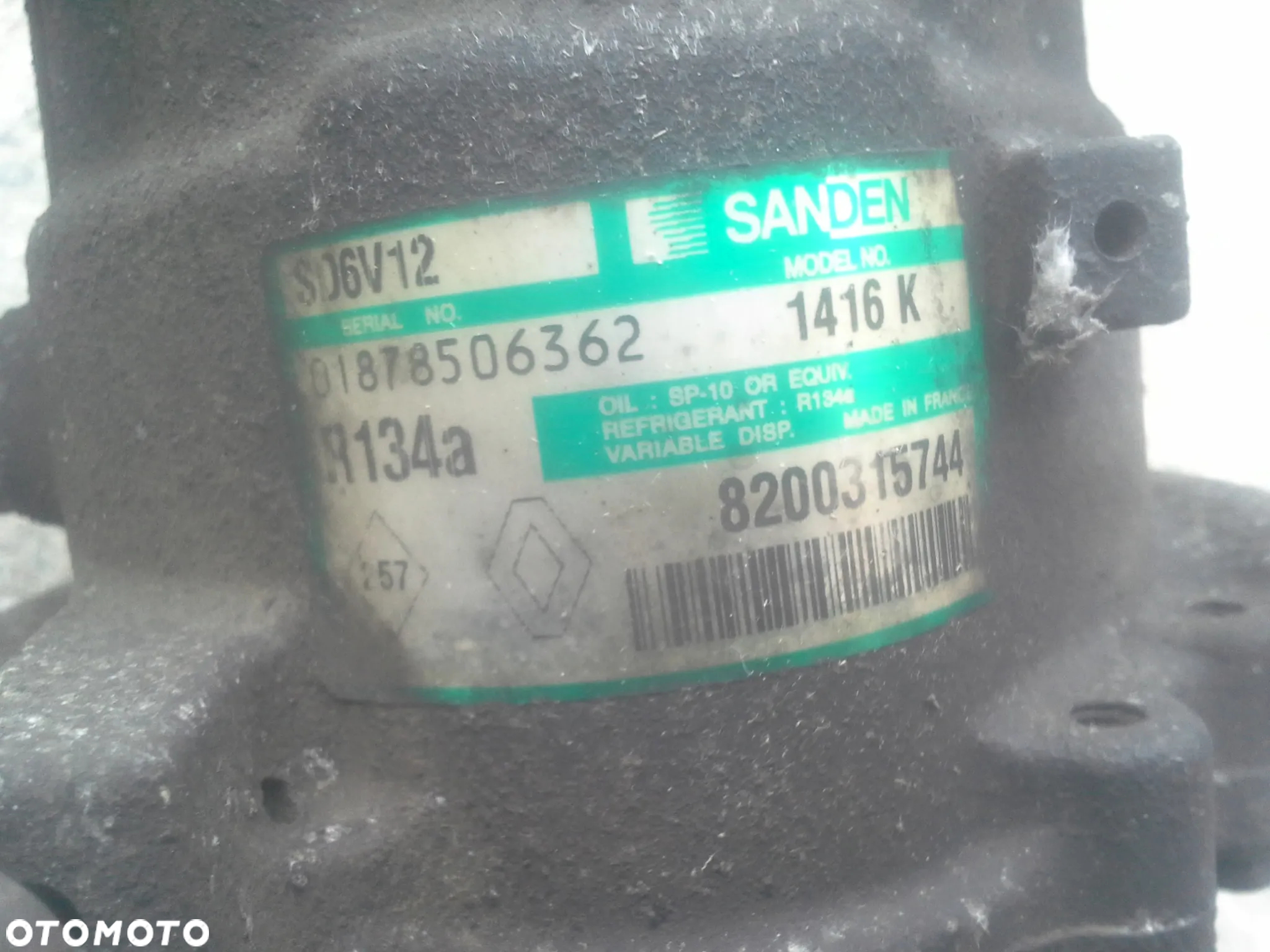 Renault Clio Kangoo Thalia 8200315744 sprężarka, kompresor klimatyzacji - 2