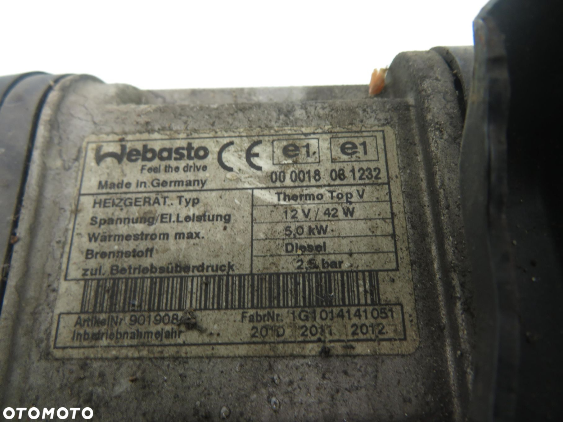 WEBASTO VW GOLF PLUS 1K0815007BQ 9008357G 9019084A - 5