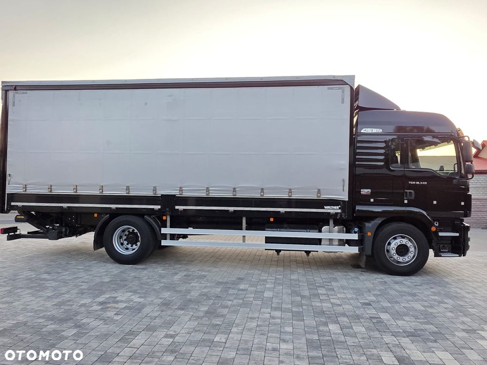 MAN TGM 18.340 / BURTO-FIRANKA / NISKI PRZEBIEG  / 18EURO PALET / SPROWADZONY /  10 TON ŁADOWNOŚĆ  / E6 / LIFT / AUTOMAT / WINDA / - 8