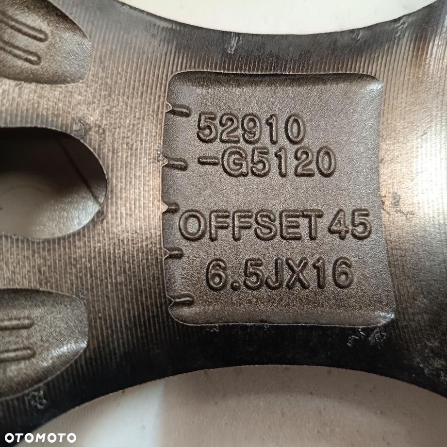 Alufelgi 5x114,3 16 Kia Niro + kołpak + czujniki TPMS 4szt (F9600) - 5