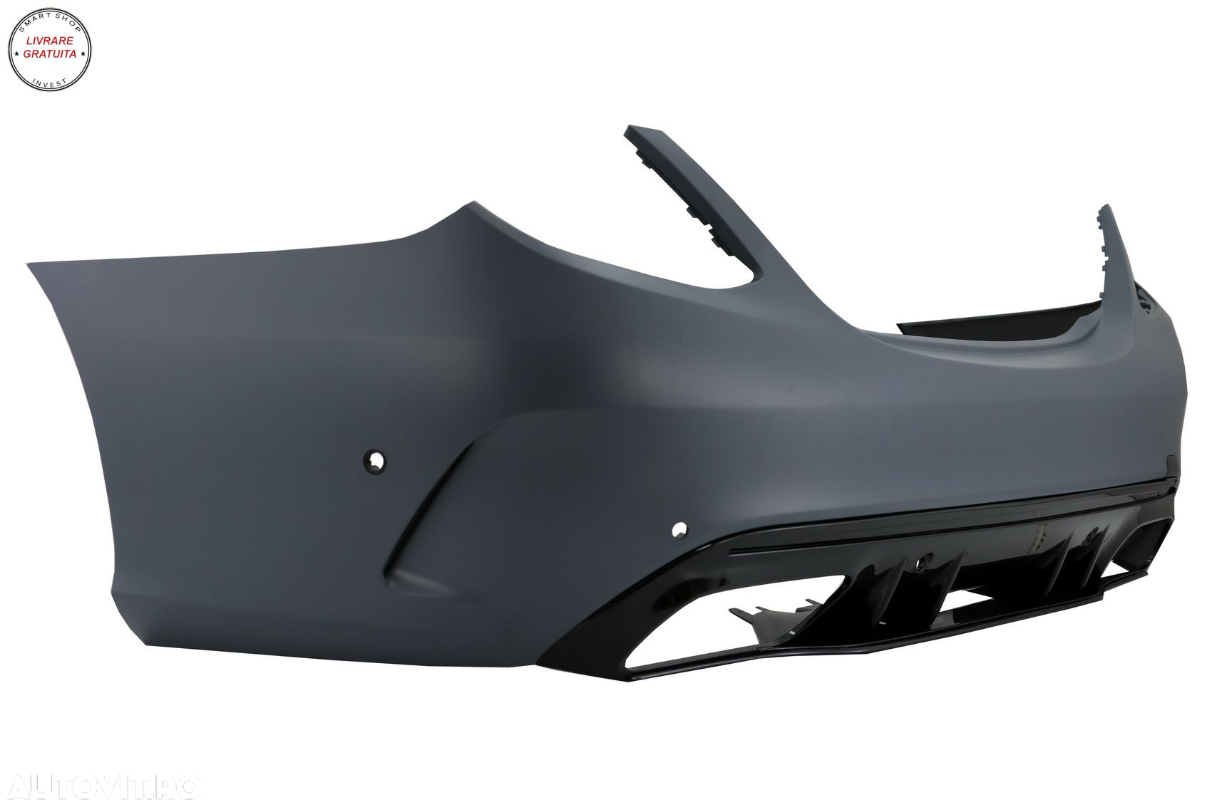 Bara Spate cu Ornamente tobe Crom Mercedes C-Class W205 Limousine (2014-2020) C63 - livrare gratuita - 3