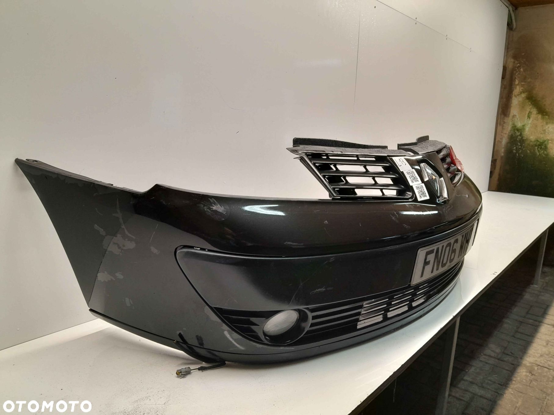} ZDERZAK PRZÓD PRZEDNI DO RENAULT ESPACE 4 IV NV676 CZARNY HALOGENY - 2