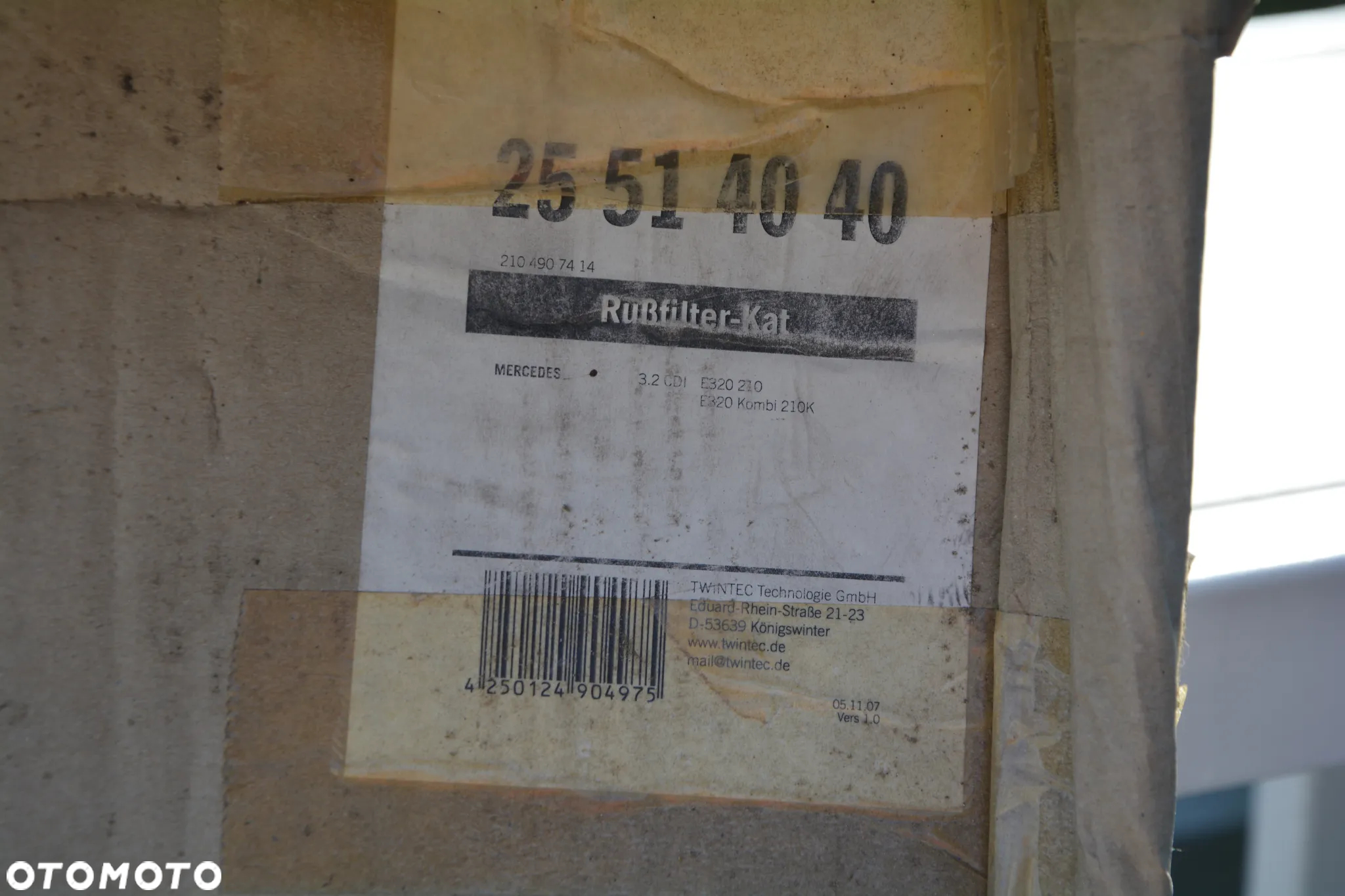 Mercedes E W210  Filtr sadzy / filtr cząstek stałych, układ wydechowy - 7