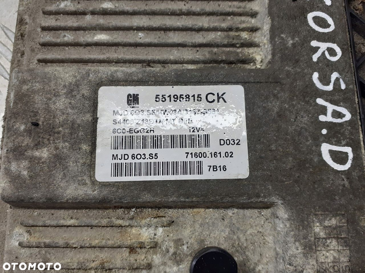 KOMPUTER STEROWNIK SILNIKA OPEL CORSA D 1.3 CDTI 55195815 - 3