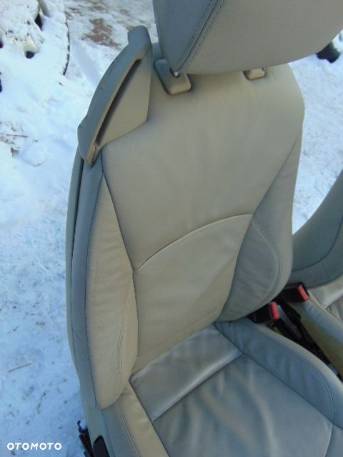 BMW Z4  E85 E86 LEWY FOTEL ładne super PODGRZEWANY FOTELE grzany skóra kremowa LUX - 9