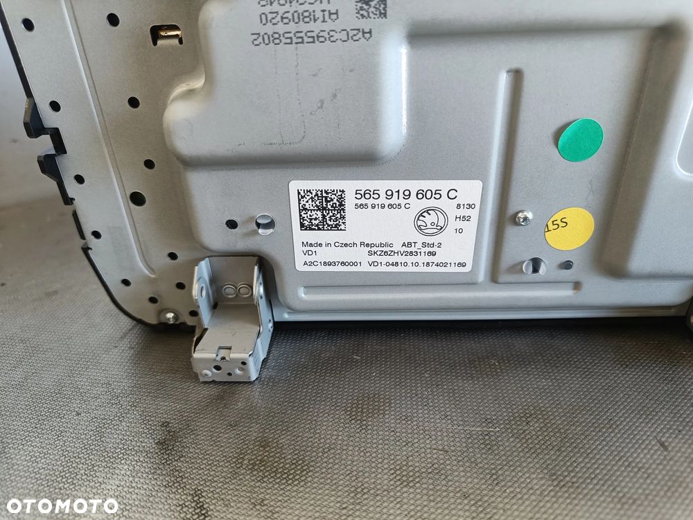 Radio Ekran Skoda Kodiaq Czytnik Multimediów Wyświetlacz 5Q0035842C 565919605C - 10