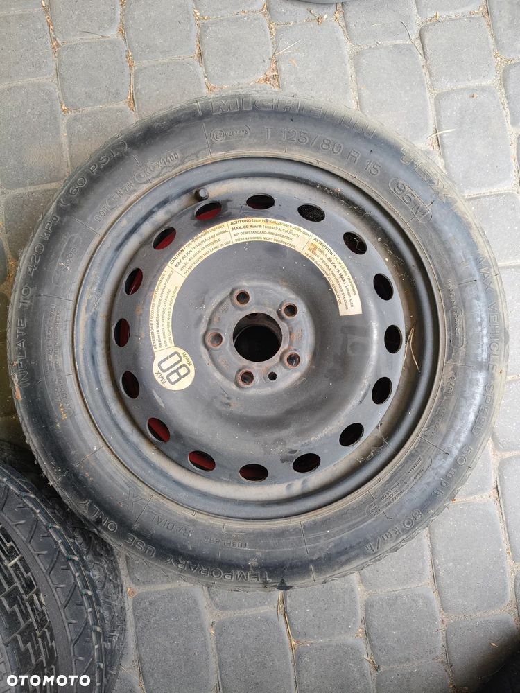 Koło dojazdowe / Dojazdowka - Fiat Alfa 15 cali 5x98 - 1