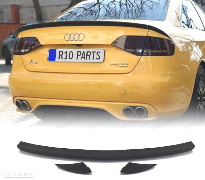 AILERON LIP SPOILER TRASEIRO AUDI A4 B8 07-15 ABS - 1