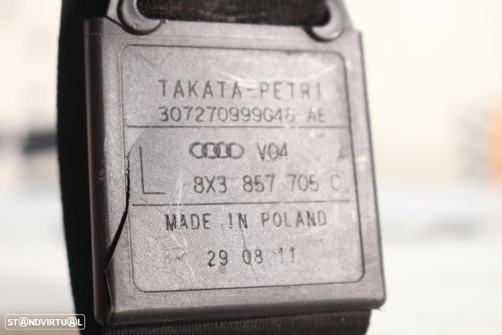 Cinto Frontal Esquerdo Audi A1 (8X1, 8Xk)  8X3857705c / Pré Tensor Fre - 8