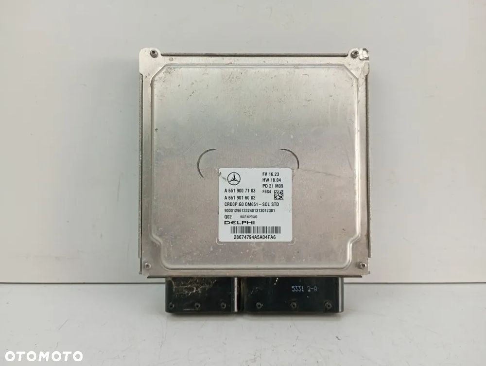 sterownik silnika komputer mercedes sprinter w907 2.2 cdi a6519007103 a6519016002 - 3