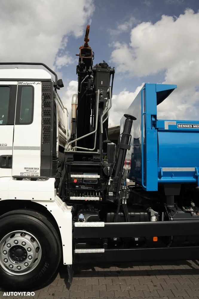 MAN TGS 33.420 / 6x4 / BASCULĂ 3 LATE / 2x HIDRODECKER + HIAB 158 E-2 HDS / MAX 5.900 / AUTOMAT / EURO 6 - 22