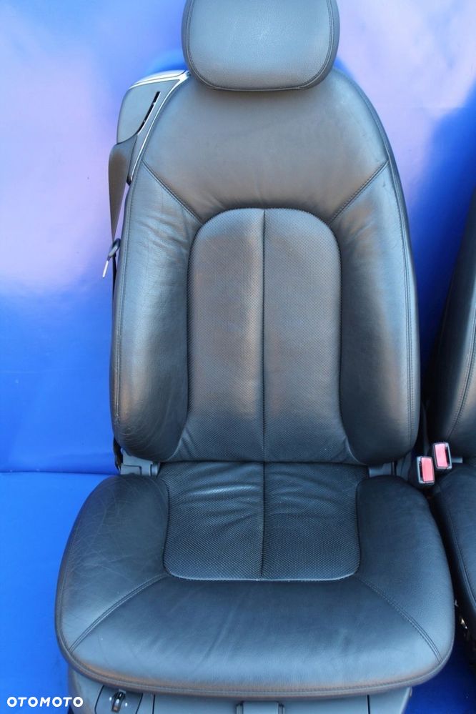 Fotele komplet  kanapa czarne perforowane Mercedes W215 C215 CL CL500 Lift - 9