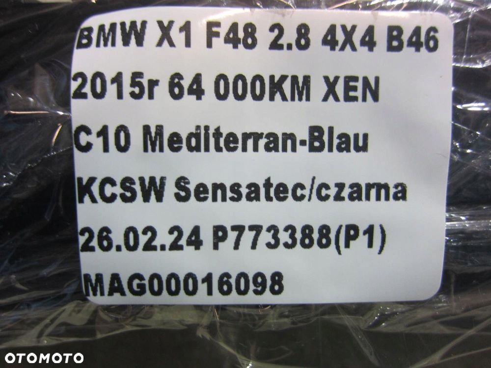 BMW X1 F48 F39 F45 PANEL STEROWANIA OBSŁUGI RADIA AUDIO 9371456 64119371456 - 9