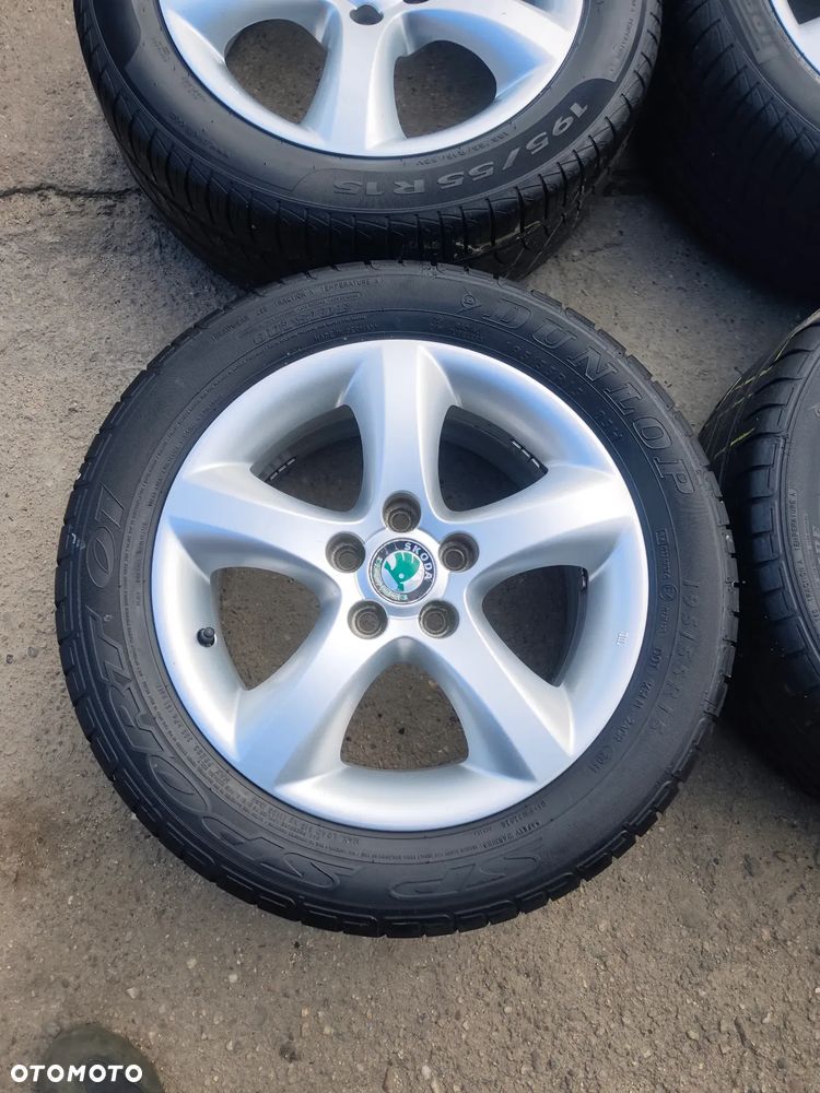5x100 Felgi Aluminiowe Alufelgi Oryginalne 15 Koła Letnie Lato SKODA FABIA PRAKTIK ROOMSTER RAPID OCTAVIA I SEAT IBIZA CORDOBA TOLEDO II 2 IV 4 LEON I VW FOX POLO GOLF IV 4 NEW BEETLE BORA AUDI A3 8L A2 A1 Legnica ALU-RAD 195/55 - 5