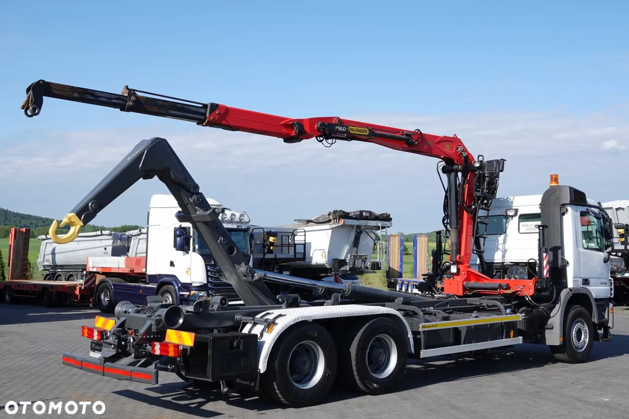 Mercedes-Benz ACTROS 2644 / 6x4 / HAKOWIEC + HDS PALFINGER EPSILON M120Z82 /  SIODEŁKO / MAX UDŹWIG 3 540 KG / EPS + SPRZĘGŁO / SPROWADZONY - 5