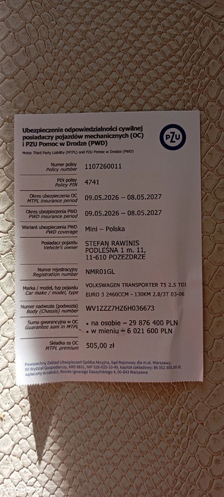 Volkswagen Transporter Standard - 5
