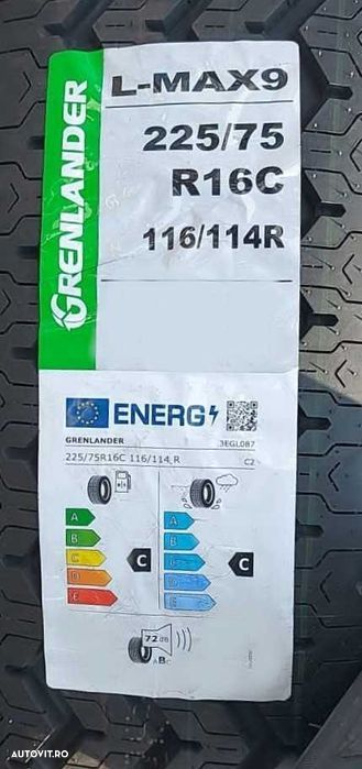 Anvelopa NOUA Vara  225/75R16C Grenlander L-Max 9 116/114R 8PR LR D - C, C, B 72dB - 2