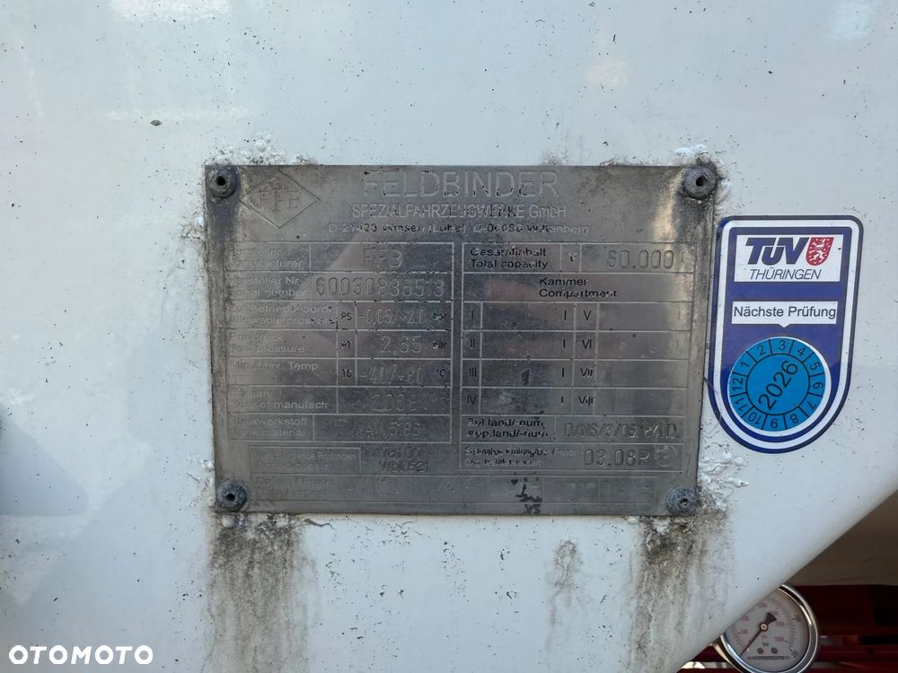 Feldbinder KIP 60.3 NACZEPA SILOS CYSTERNA - 13