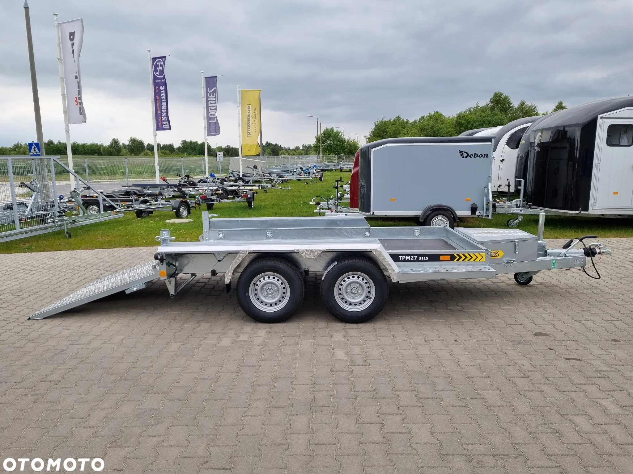 Lorries Przyczepa TPM 27, 303x160 cm 2,7T koparka, bobcat - 32