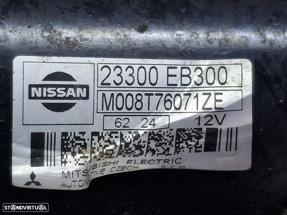 Motor De Arranque Nissan Np300 Navara (D40) - 3